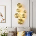 Luster Lotus Leaf Wall Décor Scones - Image 2