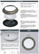 Rita Range Classical Round Bulkhead Lamp - Fumagillin - Image 2