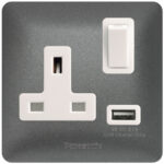 1G 13A Socket with USB Charger - Panasonic - Image 3