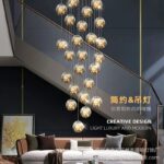 LUXURY Creative Modern SMD Glass Ball Chandelier (25 Lights) - Image 5