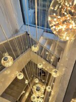 LUXURY Creative Modern SMD Glass Ball Chandelier (25 Lights) - Image 3