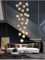 LUXURY Creative Modern SMD Glass Ball Chandelier (25 Lights) - Image 4