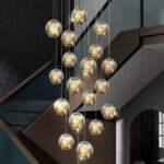 LUXURY Creative Modern SMD Glass Ball Chandelier (25 Lights) - Image 2