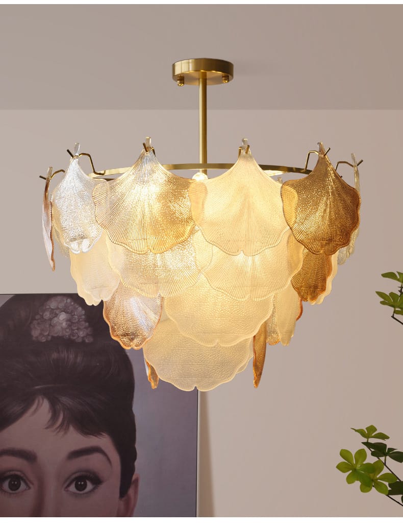 33_b3ffa677-4c21-4bbe-bd55-851ea4bea505 Luxury French Style Shell Shape Glass Chandelier ( Dia 750mm ) - Image 1