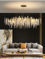 Creative Designer Luxury Gold Luster Crystal Chandelier - Image 5