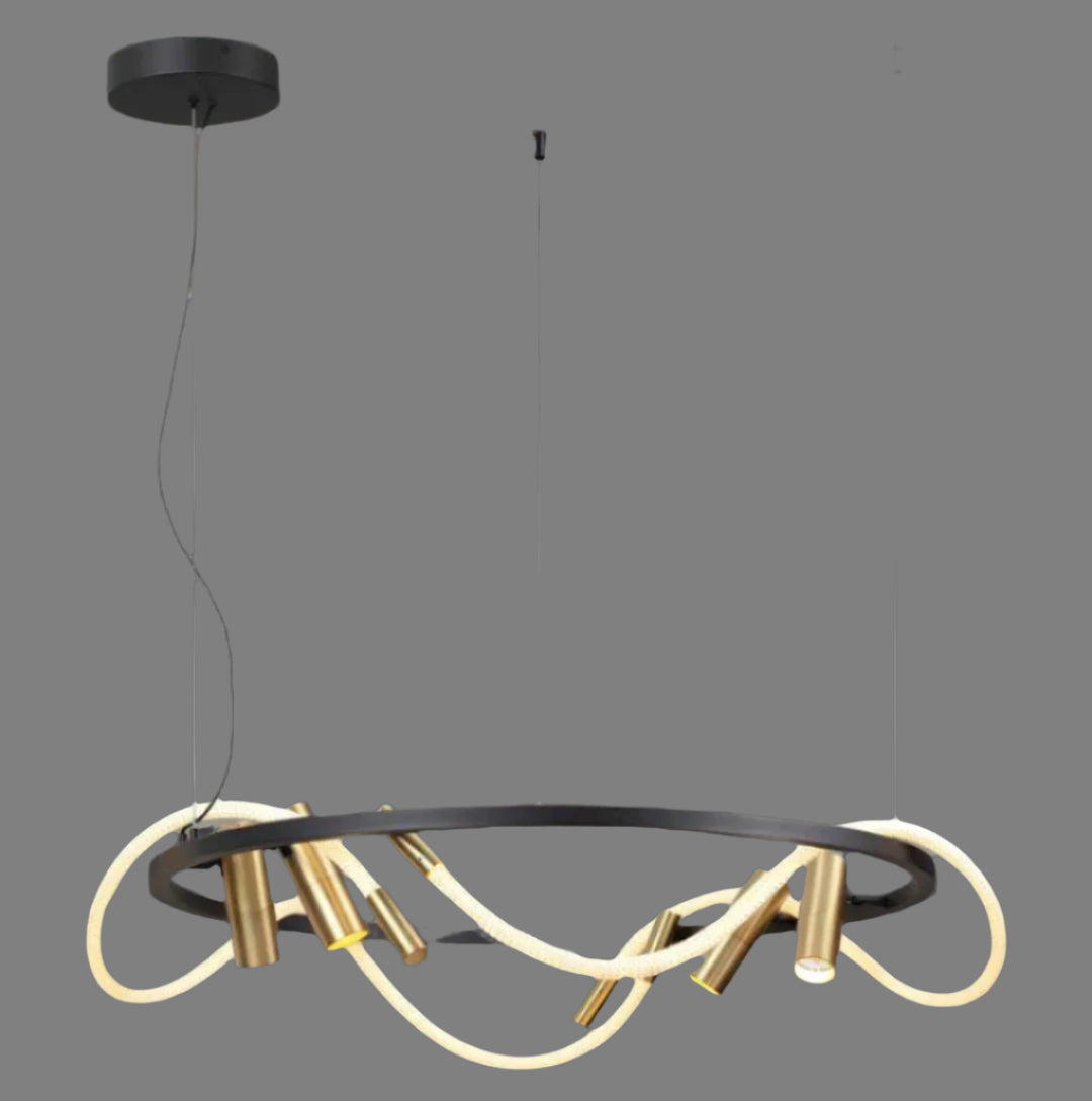 39 (1) Artistic Creative, Round LED Ceiling Chandelier - Image 1