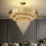 Modern Luxury Luster Gold Crystal Chandelier - Image 5