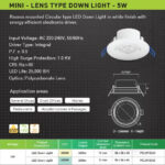 Led Mini SMD Down Light 5w - Panasonic - Image 3
