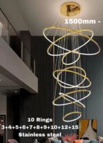 Ultra Modern Creative Luxury Chandelier ( 10 Rings) - Image 7