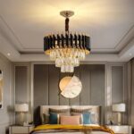 Luxury Black & Gold Crystal Chandelier - Image 4