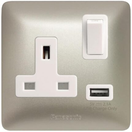 1G 13A Socket with USB Charger