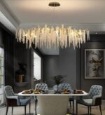 Creative Designer Luxury Gold Luster Crystal Chandelier - Image 2