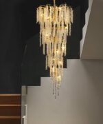 Luxury Gold Luster Tree Branches Crystal Chandelier