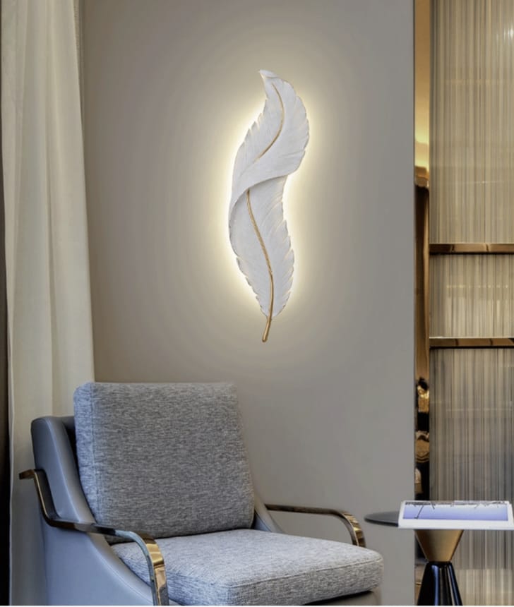 LUXURY Feather Wall Lamp LUXURY Feather Wall Lamp