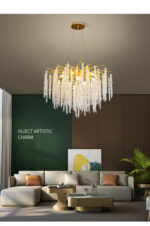 Gold Luster Luxury Crystal Chandelier (80cm Diameter) - Image 2