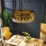 Designer LUXURY Gold Crystal Chandelier - Image 3