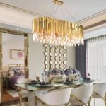 LUXURY Gold Crystal Chandelier