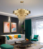 Modern Luster Gold High Class Crystal Chandelier