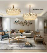 Drum Faceted Crystal Chandelier - Image 2