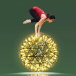 Stainless Steel Luster Sparkle Ball LED Pendant - Image 7