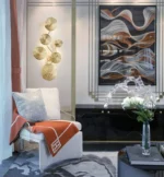 Luster Lotus Leaf Wall Décor Scones - Image 3