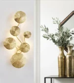 Luster Lotus Leaf Wall Décor Scones - Image 4