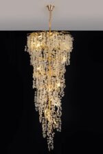 Luxury Gold Luster Money Tree Crystal Chandelier - Image 3
