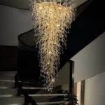 Gold Luster Water Drop Crystal Chandelier - Image 3