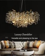 Gold Luster Luxury Tree Branches Crystal Chandelier - Image 5