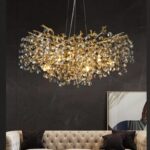 Gold Luster Luxury Tree Branches Crystal Chandelier
