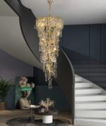 Luxury Gold Luster Money Tree Crystal Chandelier
