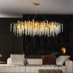 Creative Designer Luxury Gold Luster Crystal Chandelier - Image 3