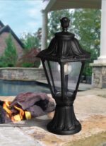 Anna Hexagonal Standing Lantern - Fumagillin - Image 2