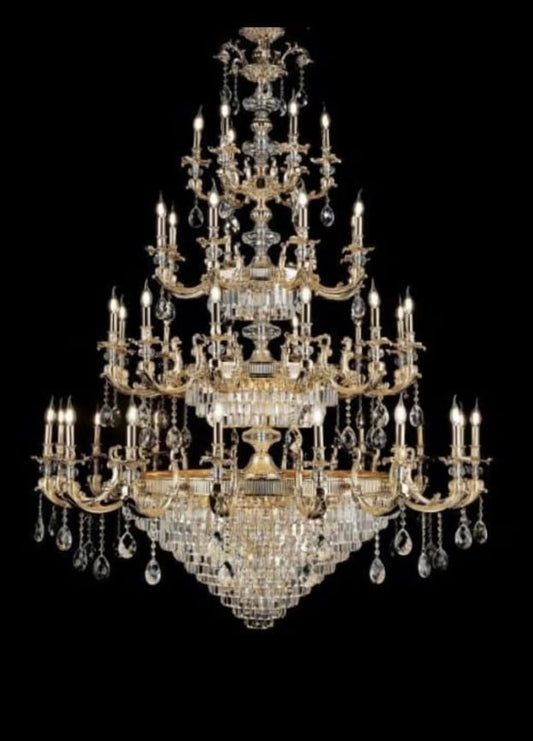 f236fa06-7993-4f45-b1ab-827a10f7fb8d_0c415f8c-23a9-4ba5-ab99-a87d0d2a7f56 (1) European Style Crystal Chandelier 12 Lamps ( Diameter 3.5 Feet ) - Image 1