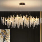 Creative Designer Luxury Gold Luster Crystal Chandelier - Image 6