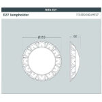 Rita Range Classical Round Bulkhead Lamp - Fumagillin - Image 3