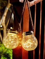 Solar Powered Glass Jar Garden Light - Image 3