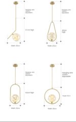 Glass balls Cone shaped hanging light - Image 3