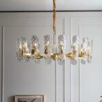 Modern Luxury Water Drops Pattern Glass Chandelier Round (1000mm) - Image 3