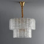 Luxury Minimalist French Glass Chandelier (600mm) - Image 5